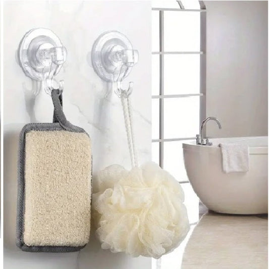 2Pcs Vacuum Suction Waterproof Shower Razor Holder - Removable Reusable