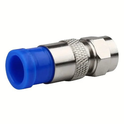 10Pcs RG6 Compression Connector Waterproof Connection F Type Compression Connector