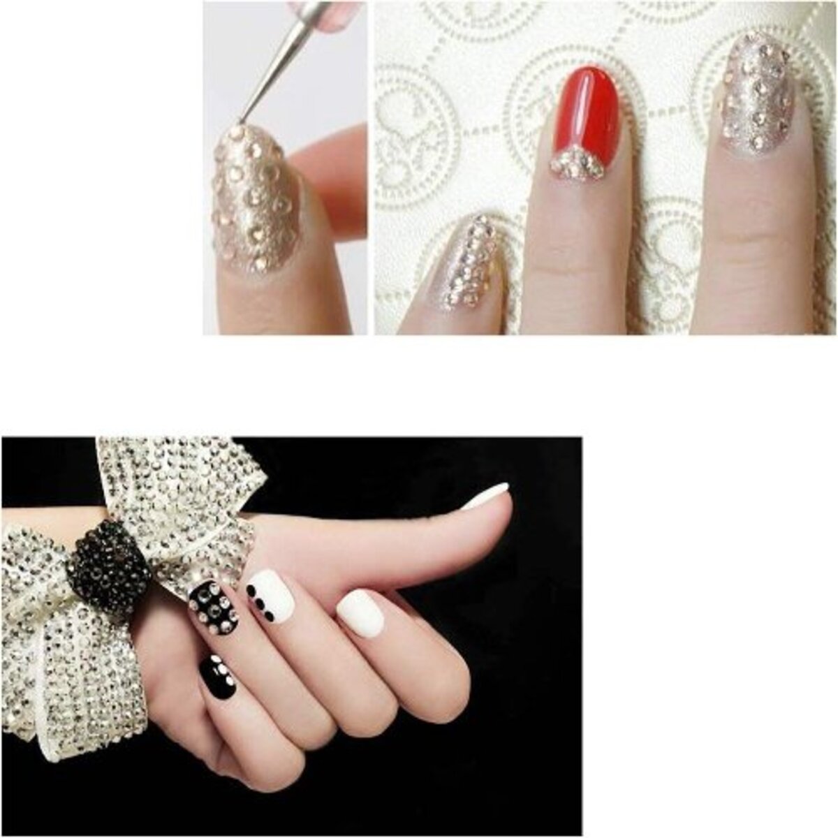 900pcs Facial Gem Self Adhesive Sticker
