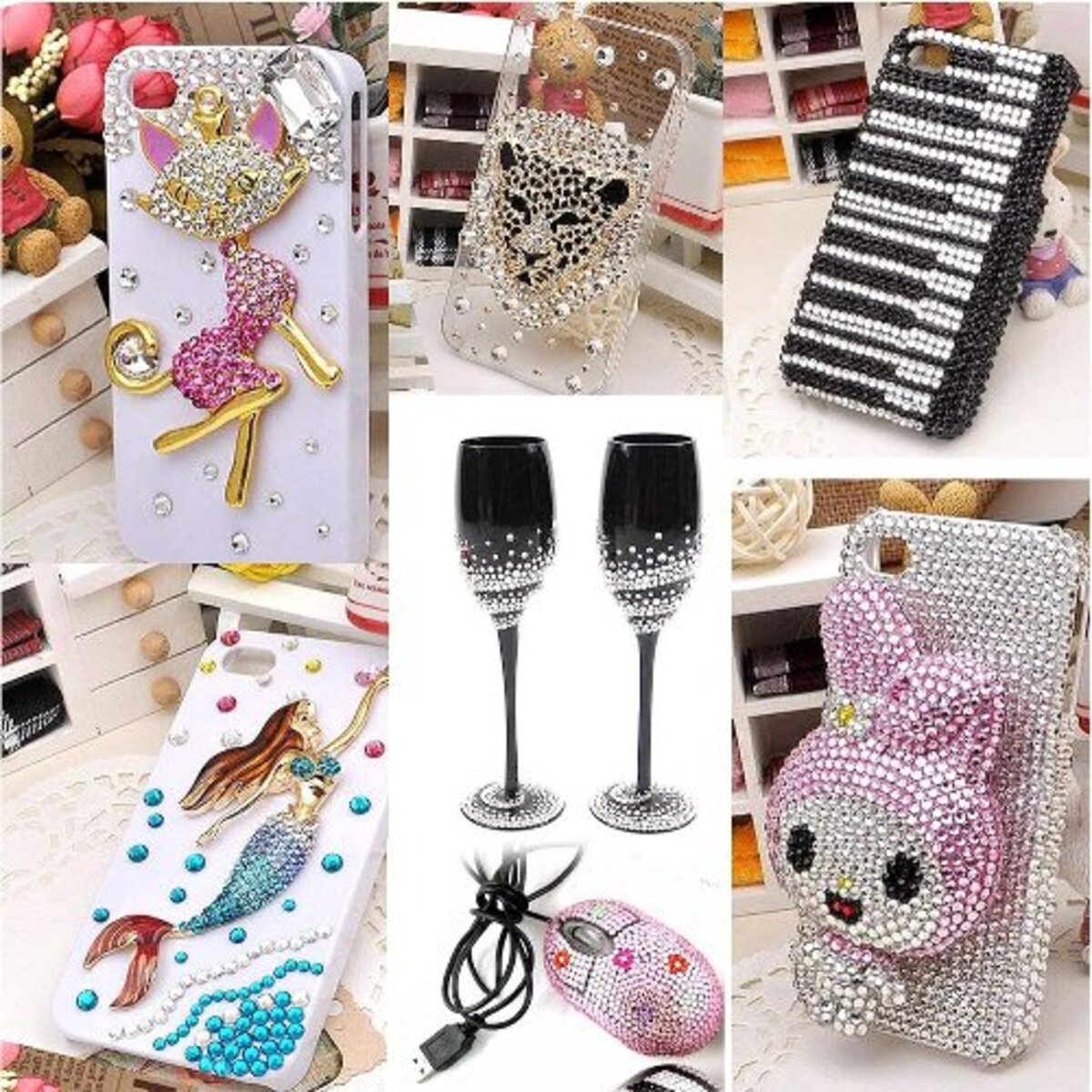 900pcs Facial Gem Self Adhesive Sticker
