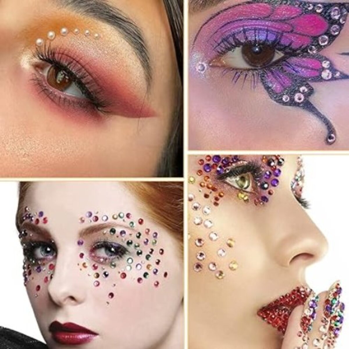 900pcs Facial Gem Self Adhesive Sticker