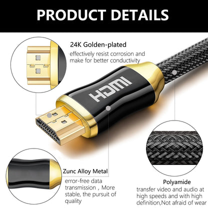 Gold Plated HDTV Cable, 5 Meter