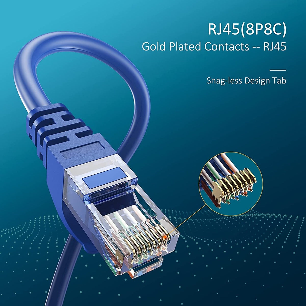 RJ45 Cat-6e Ethernet Cable (5M/Blue)