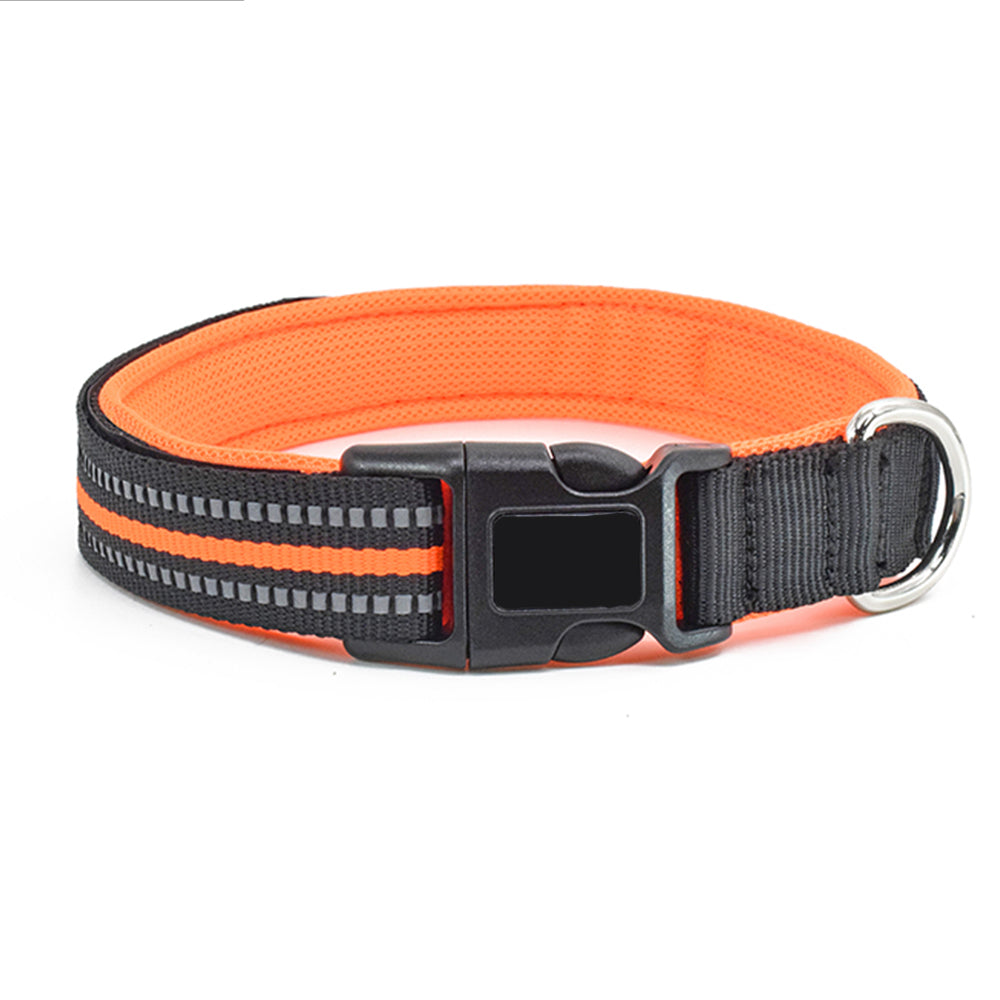 KC-006 PET NECKLACE-Orange-Large