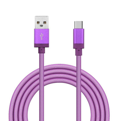 Type - C Fishing Net Braid Charging Cable