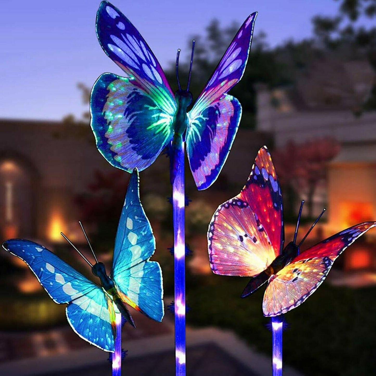 3 PCS Garden Solar Butterfly light