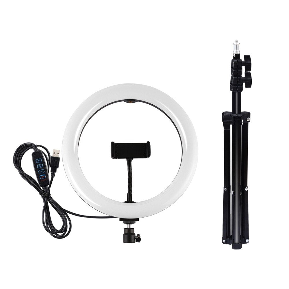 26cm Selfie Ring Light With 1.1m Tripod Stand