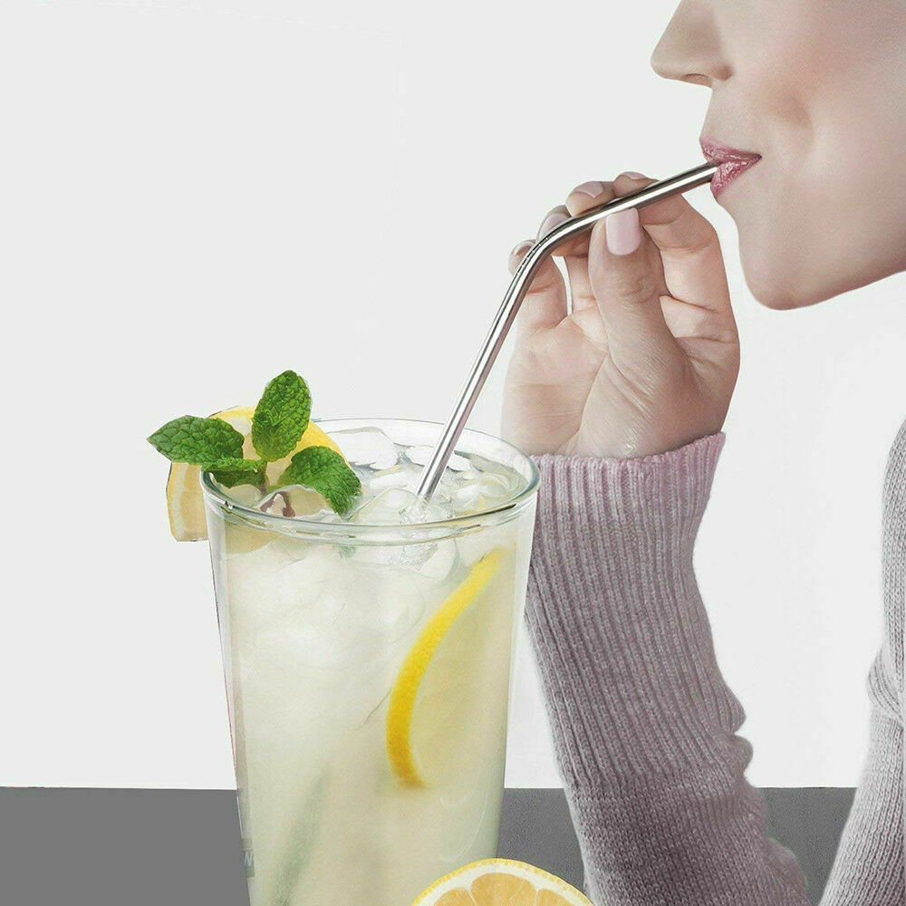 4 Drinking Straws + 1 Straw Cleaner Brush