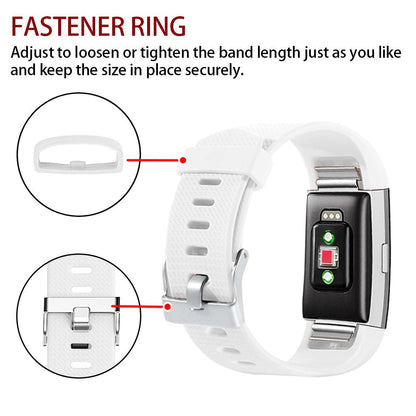 Fitness Tracker Normal Rubber band-White-S