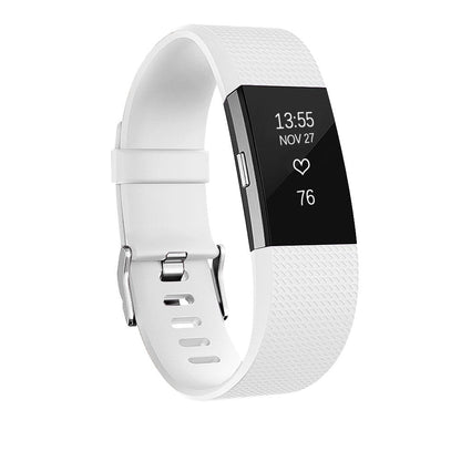Fitness Tracker Normal Rubber band-White-L