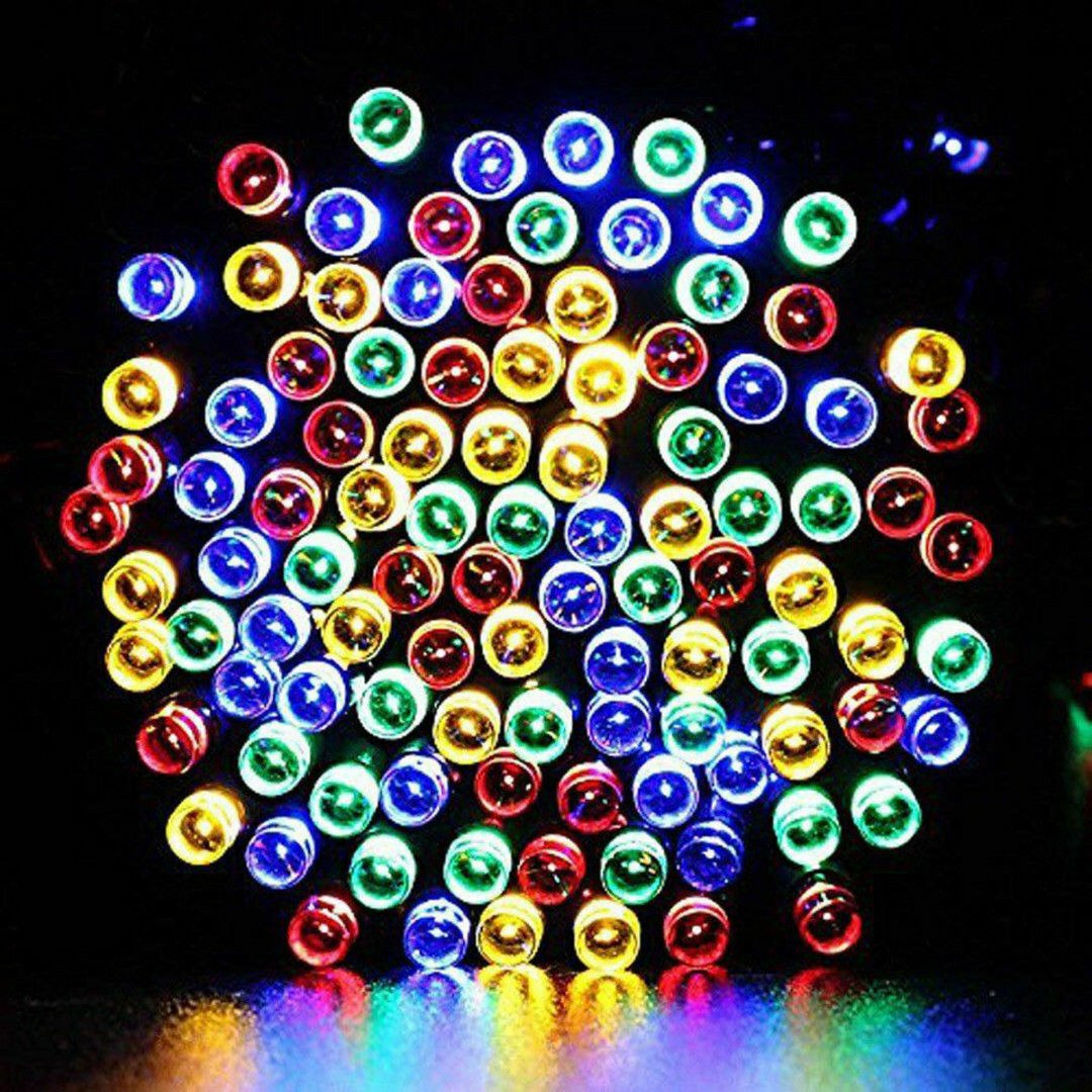 Solar Power LED String Light-Multicolor-12M 100LEDs