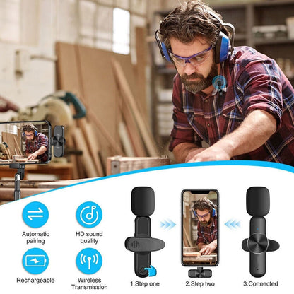 Wireless Lavalier Lapel Microphone 80G