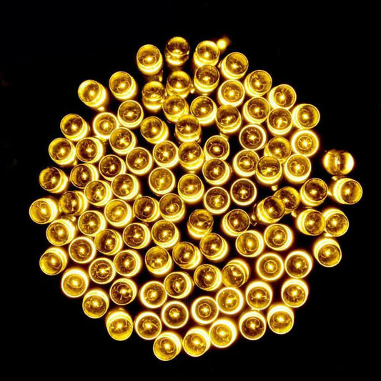 Solar Power LED String Light-Warm White-12M 100LEDs