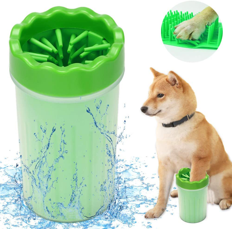 Dog Paw Cleaner Pet Foot Washer-Green