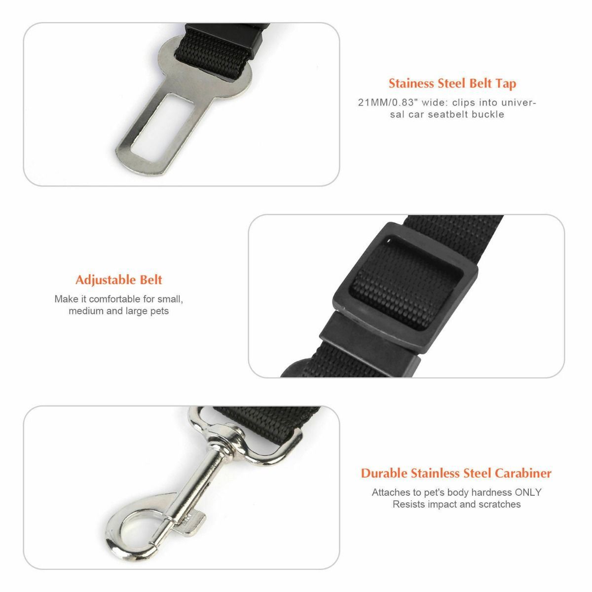 Dog car Seat Belt