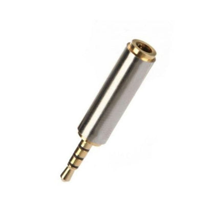 2.5mm Male to 3.5mm Female Stereo Mic Audio Headphone Adapter Converter