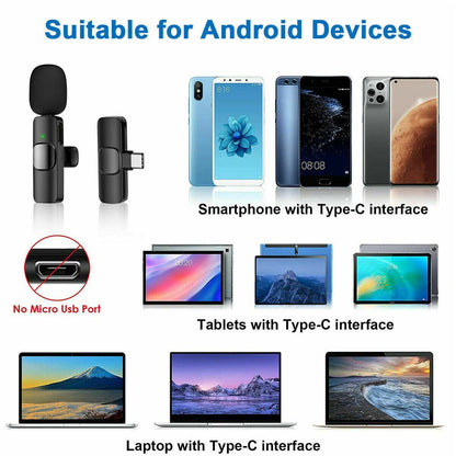 Wireless Lavalier Lapel Microphone 80G