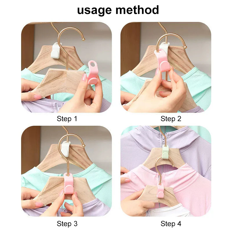 60pcs Clothes Hanger Connector Hooks
