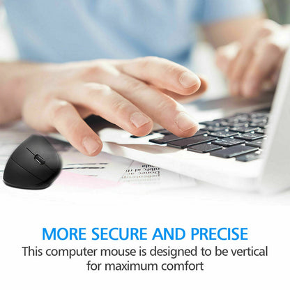 Ergonomic Vertical Wireless Mouse