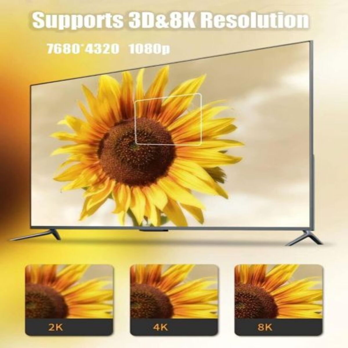 HDTV Connector 8K, Female to Female Coupler