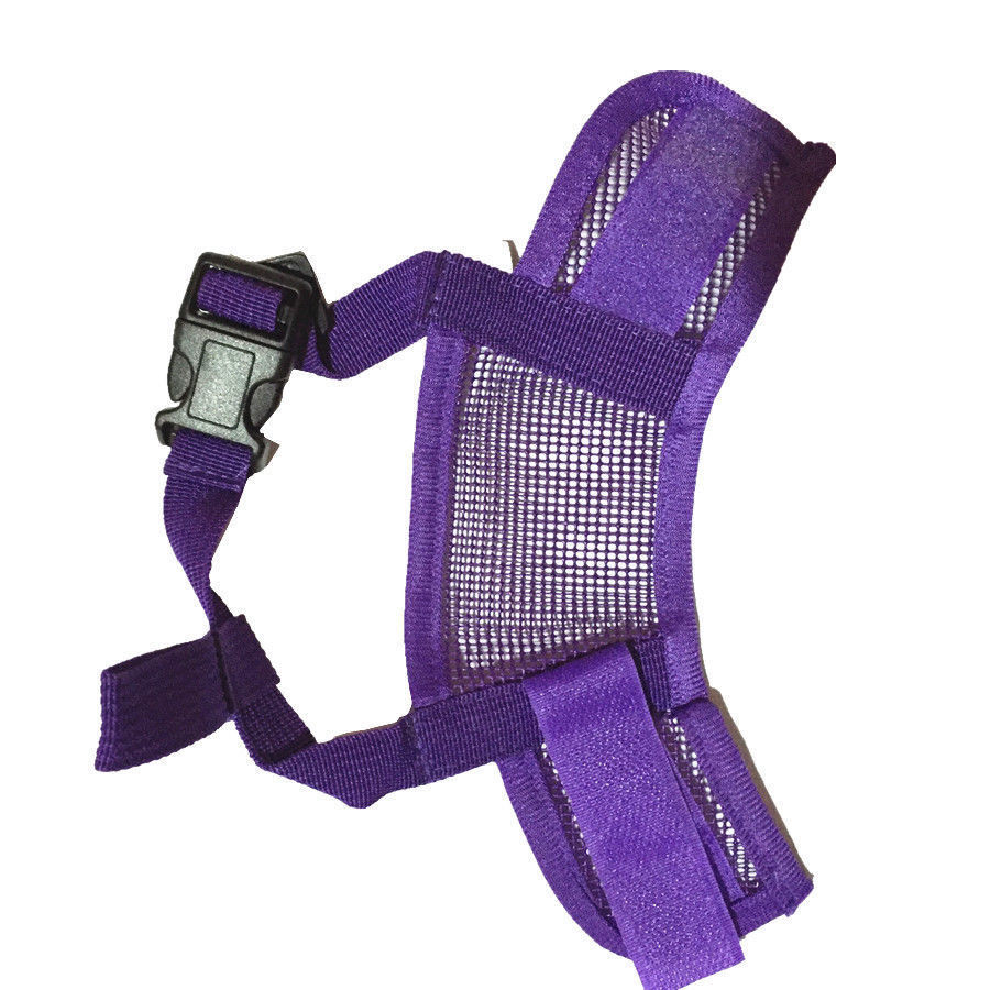 Dog Mask Mouth Muzzle -Purple-S