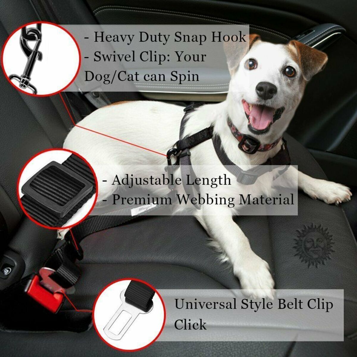 Dog car Seat Belt