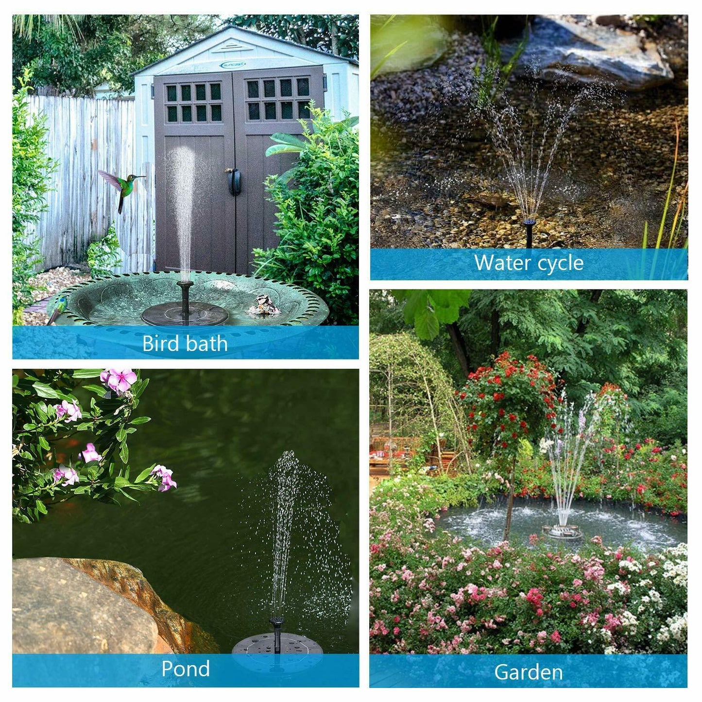 Solar Garden Fountain