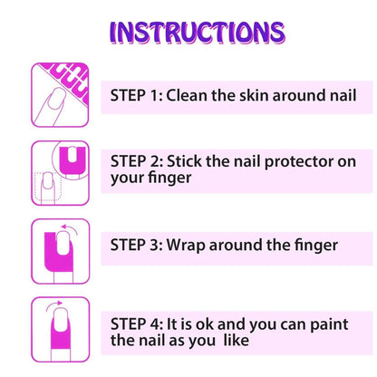 Nail Protector Peel Off Tape - Pink