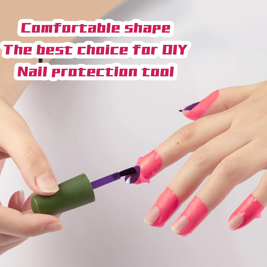 Nail Protector Peel Off Tape - Pink
