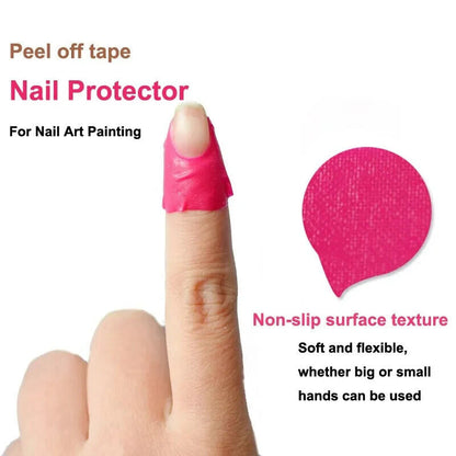 Nail Protector Peel Off Tape - Pink