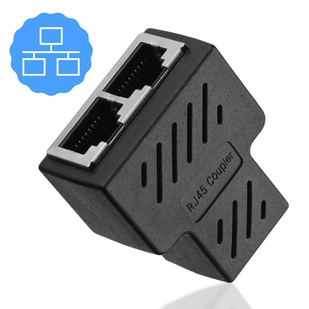 2pcs - RJ45 Splitter Adapter