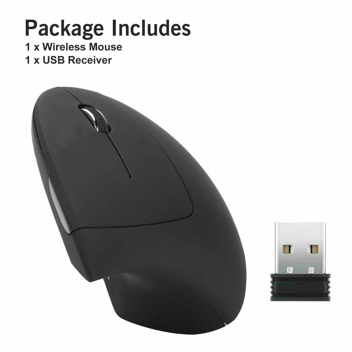 Ergonomic Vertical Wireless Mouse