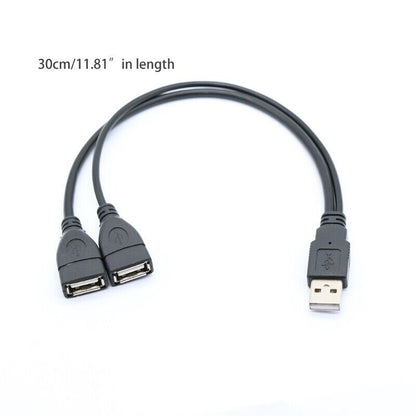USB Extension A-Male To 2 A-Female