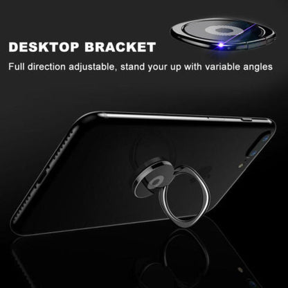 Hand Ring Car Mount Phone Holder Stand-Silver