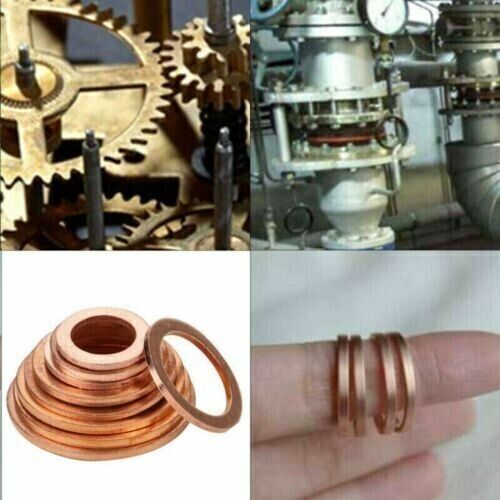 200pcs Copper Washer Gasket Nut Bolt Set