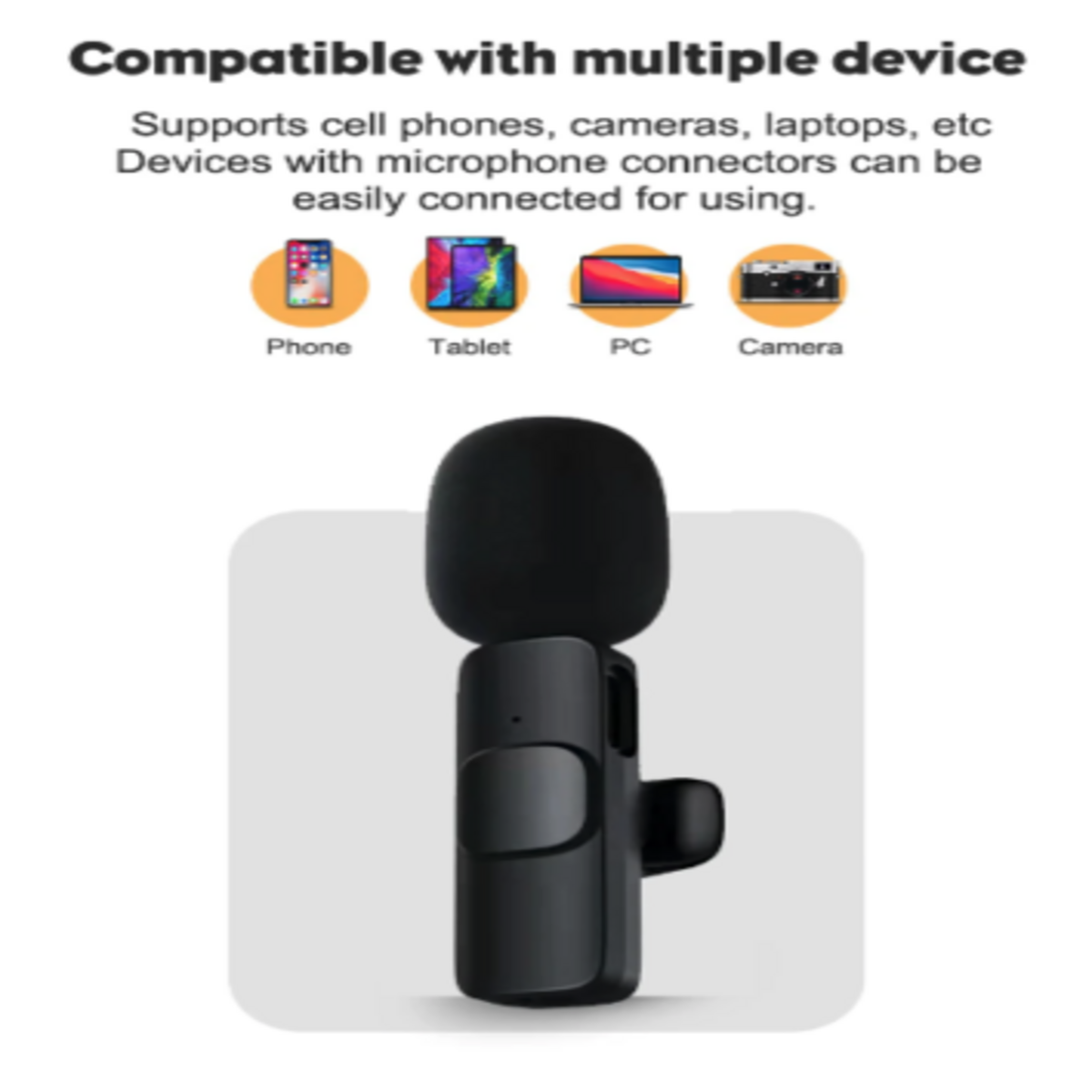 Wireless Lavalier Lapel Microphone 80G