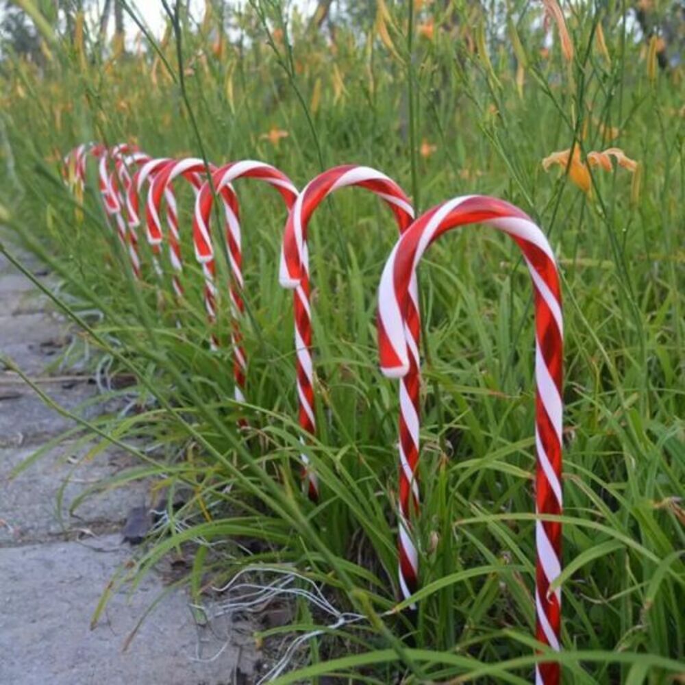 Solar Cane Ground Lamps Christmas
