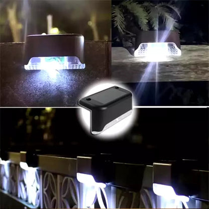 Warm White LED Solar Step Lamp (4 PCS)