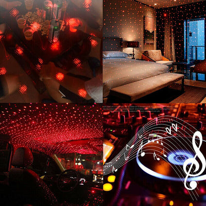 USB Car Star Night Light