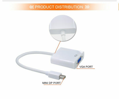Mini DP to VGA WHITE