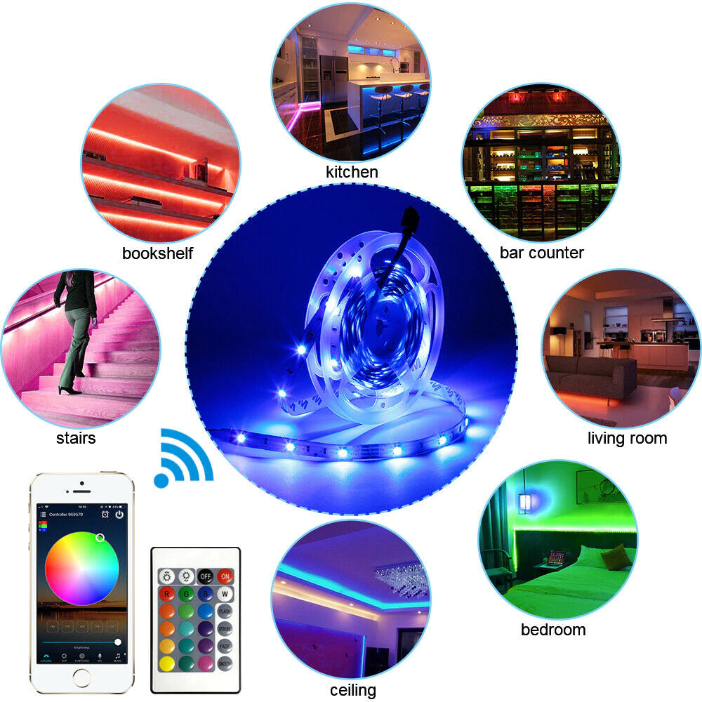 10M RGBW LED With APP Control & 10A Adapter