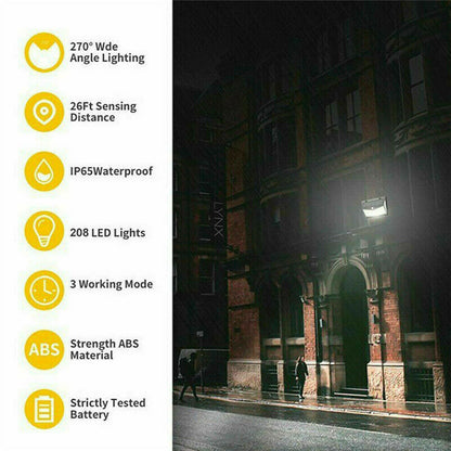 2Pcs Motion Sensor Solar LED Light