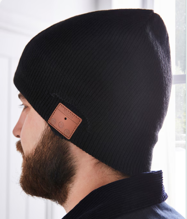 Wireless BT Earmuffs Woolen Hat