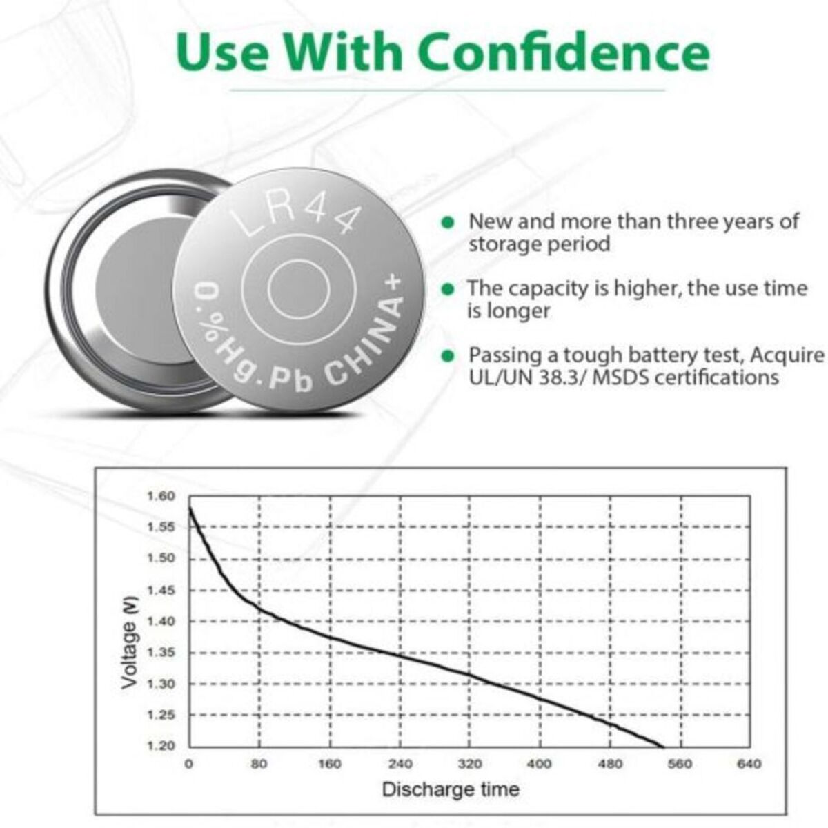 LR44 AG13 A76 Battery 1.5V Batteries