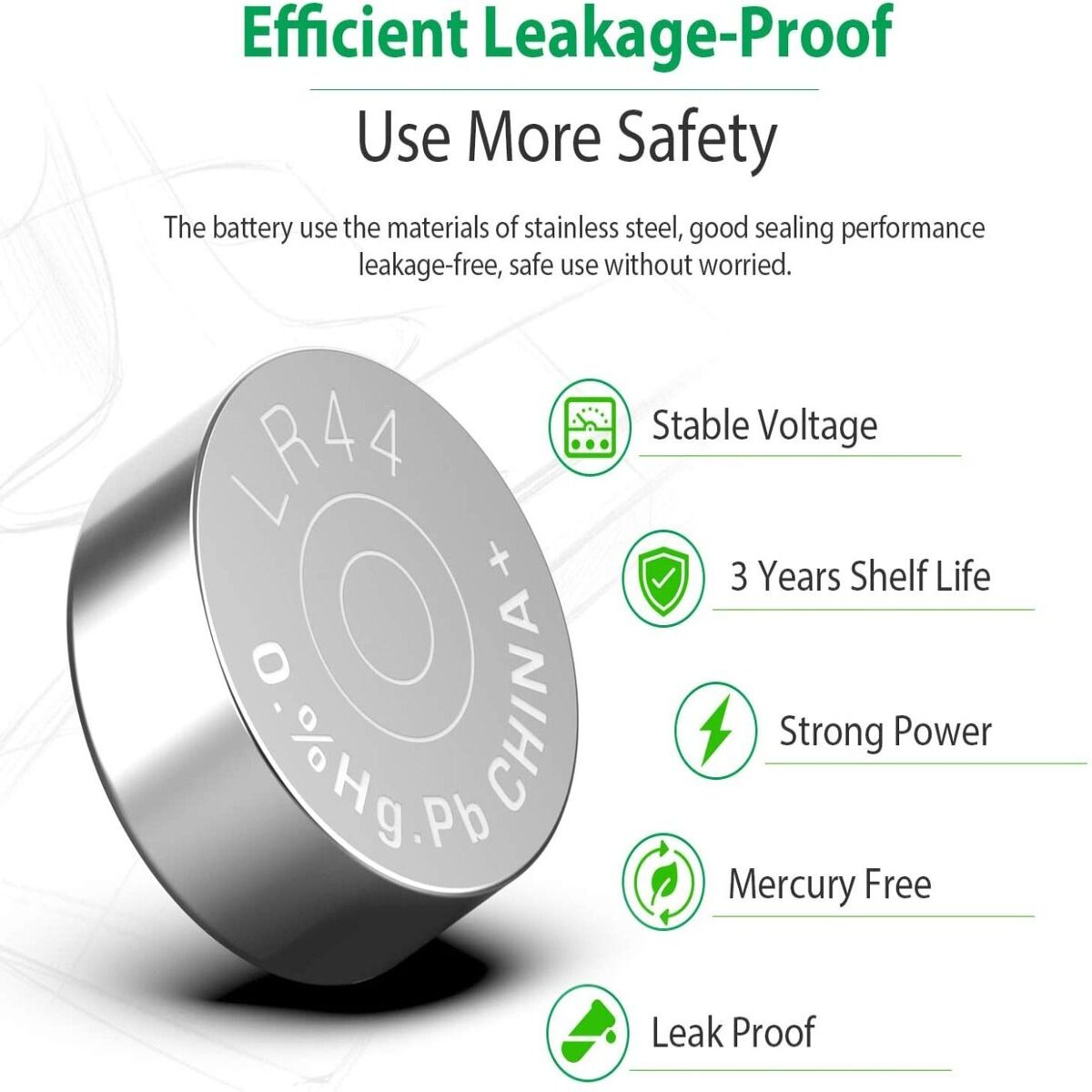 LR44 AG13 A76 Battery 1.5V Batteries