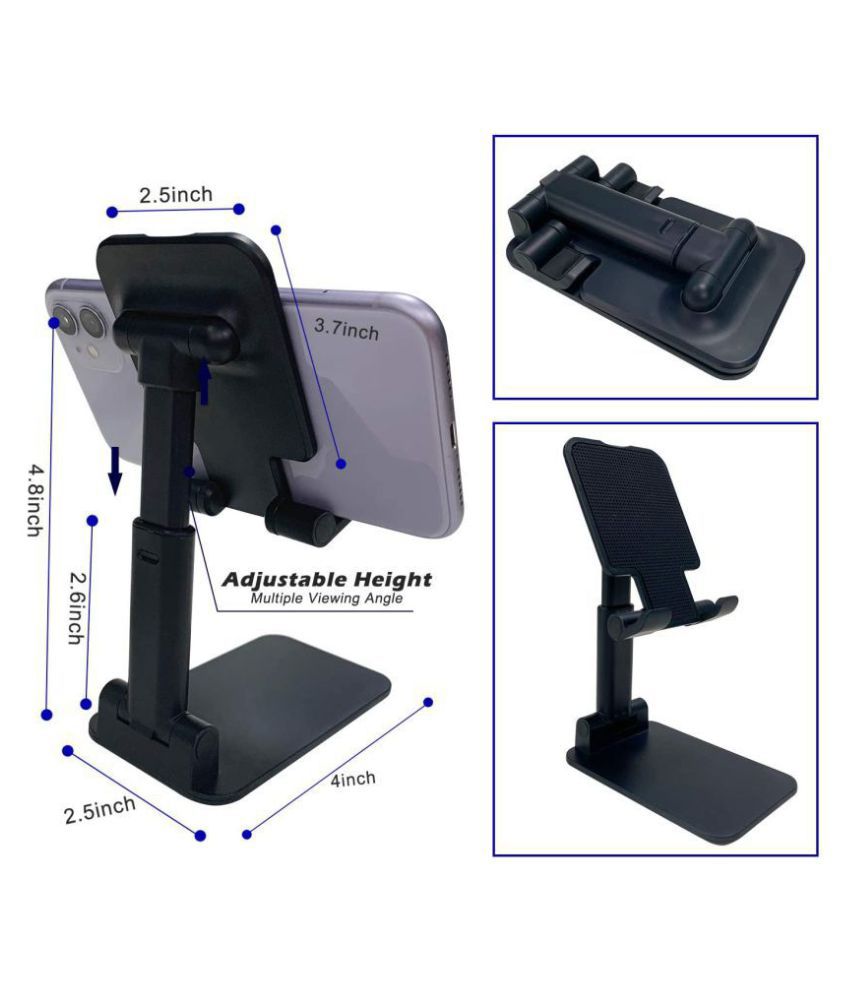 Desktop Mobile Stand Black