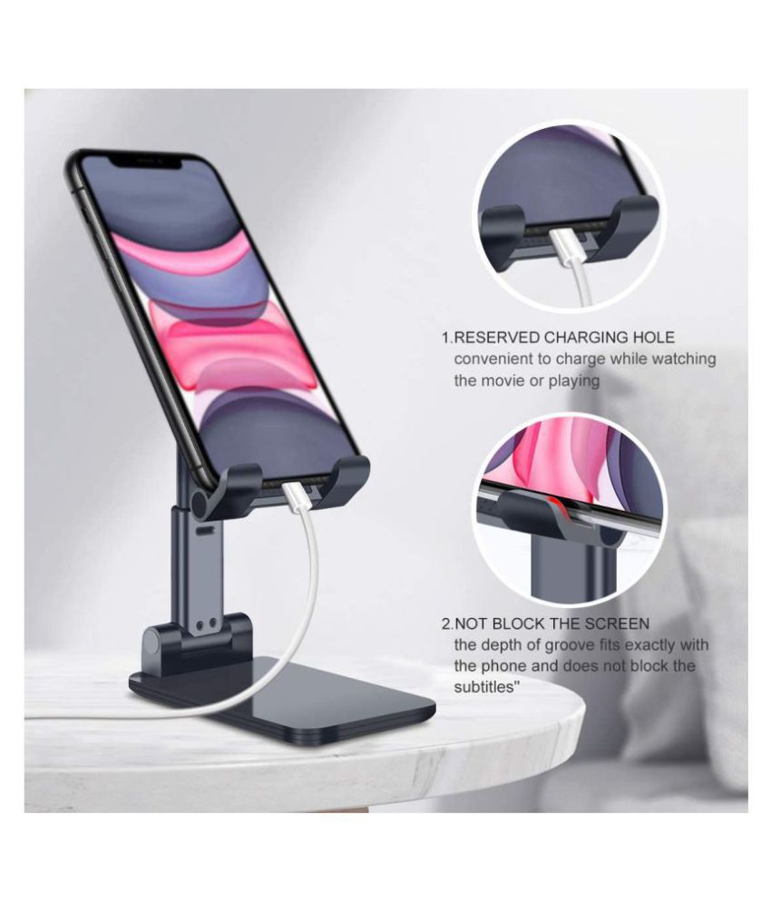 Desktop Mobile Stand Black