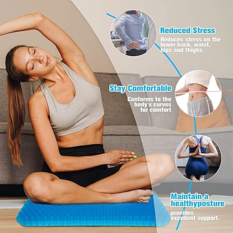 Breathable Honeycomb Gel Seat Cushion, 2 Layer
