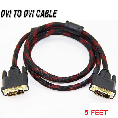DVI-D Dual Link 24+1 Pin Male to Male Cable, Gold Plated 1.5m