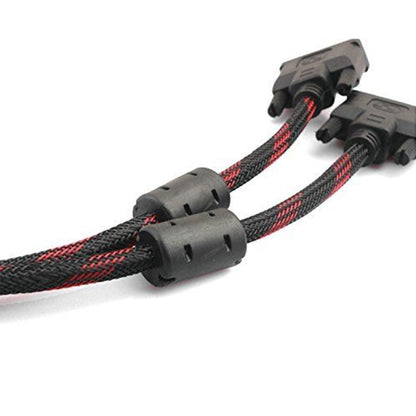 DVI-D Dual Link 24+1 Pin Male to Male Cable, Gold Plated 1.5m